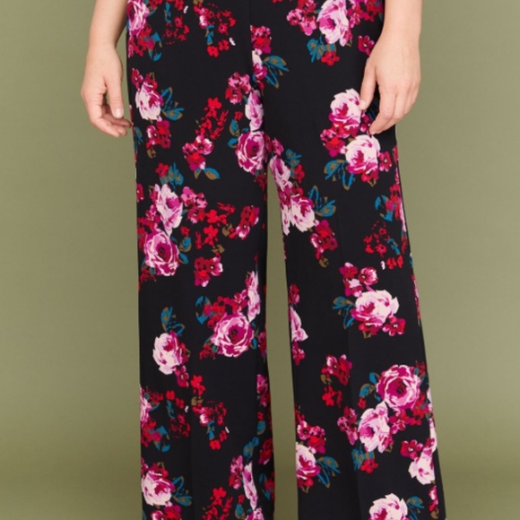 Lane Bryant Floral Pants - Picture 1 of 5